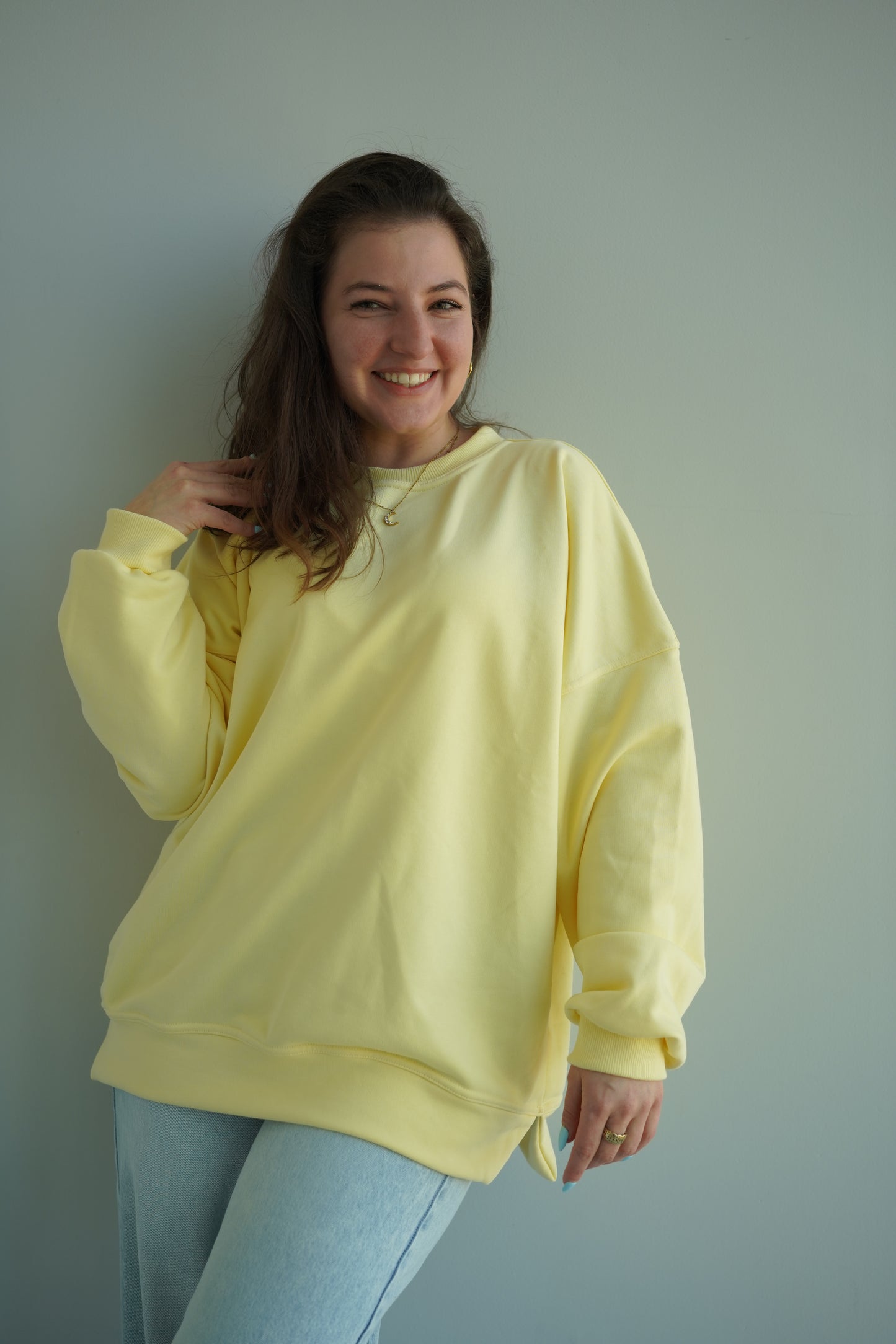 Bluza oversize BUTTER YELLOW