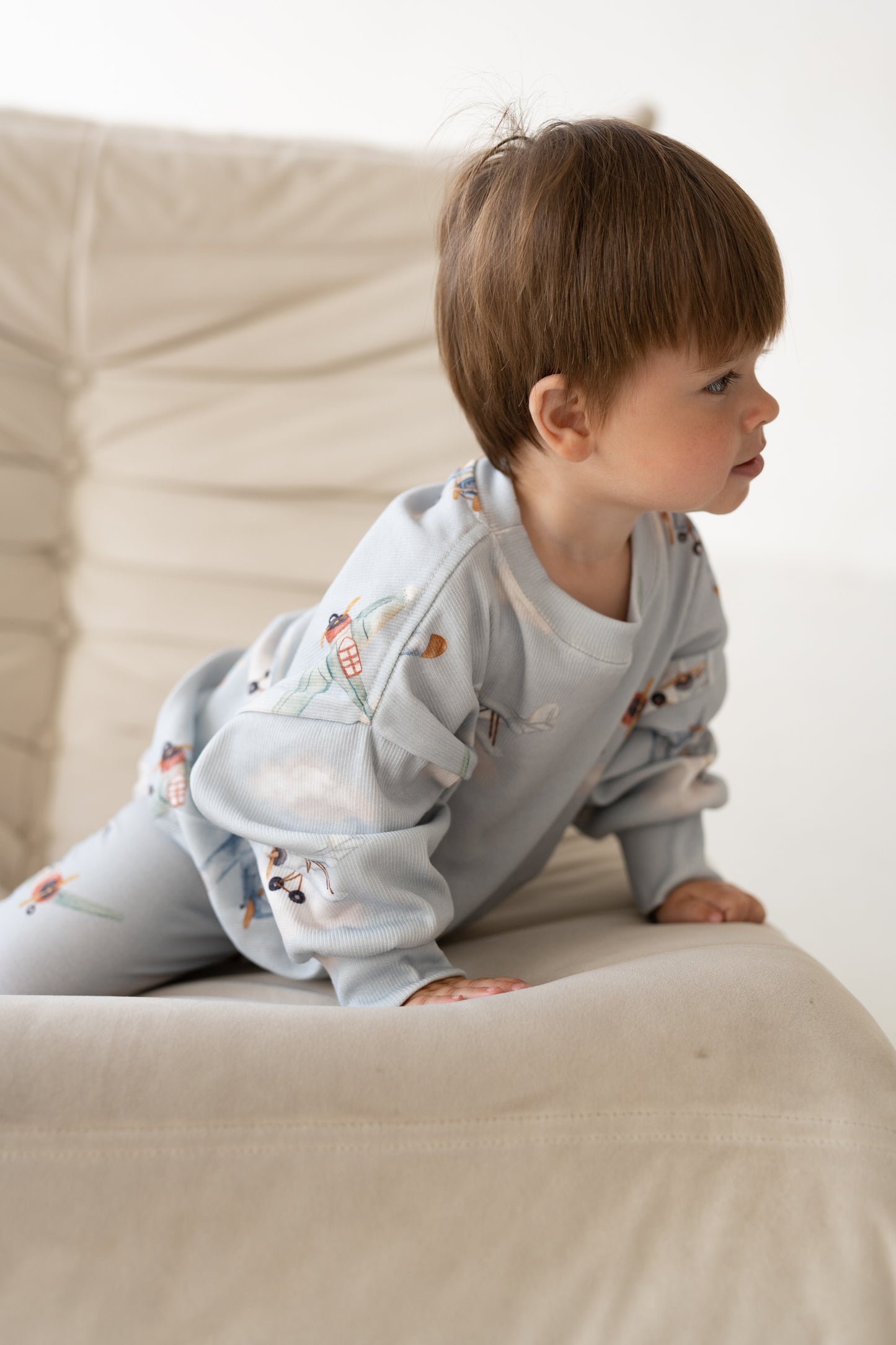 Bluza prążkowana oversize SAMOLOTY