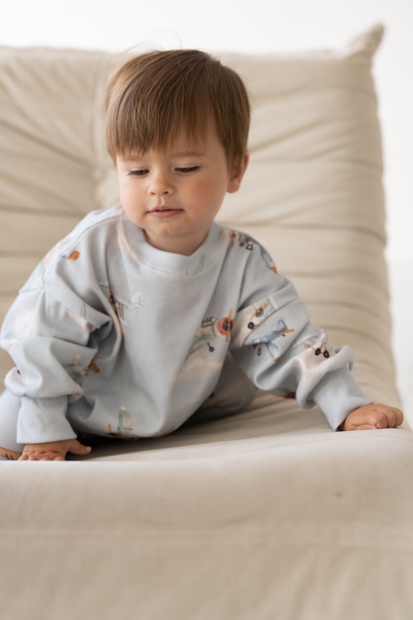 Bluza prążkowana oversize SAMOLOTY