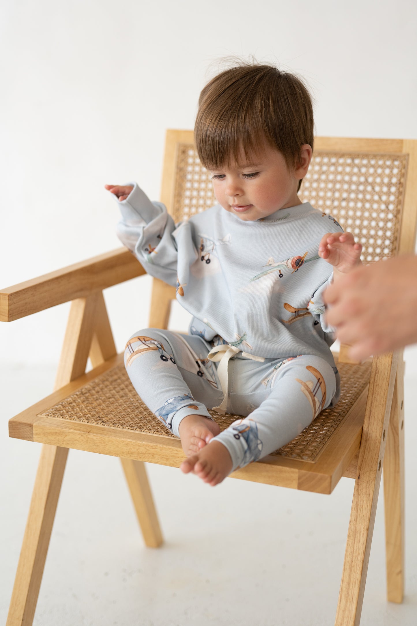 Bluza prążkowana oversize SAMOLOTY