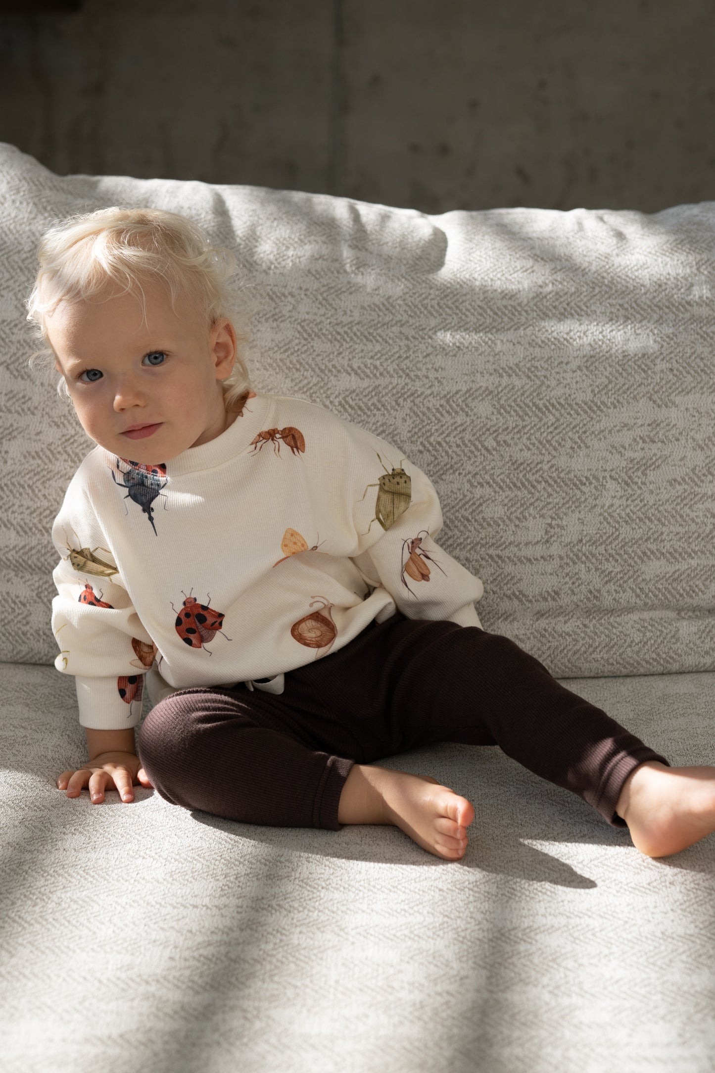 Bluza prążkowana oversize ROBACZKI