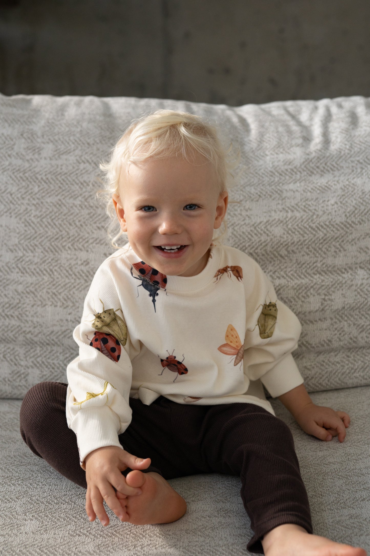 Bluza prążkowana oversize ROBACZKI
