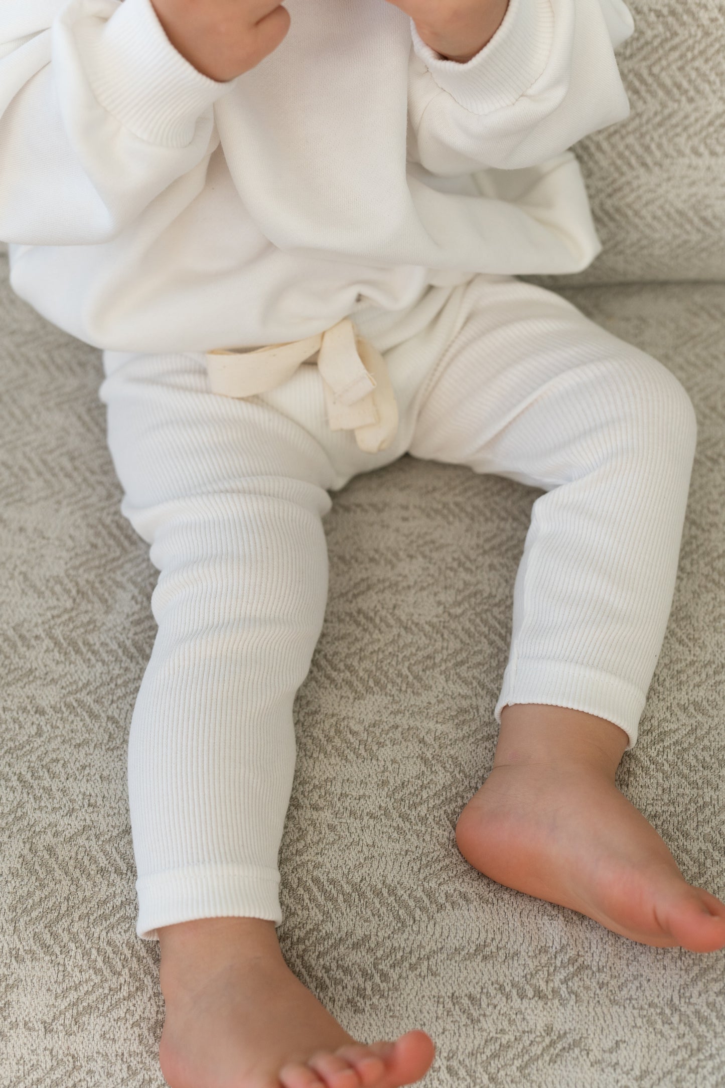 Legginsy ŚMIETANKOWE