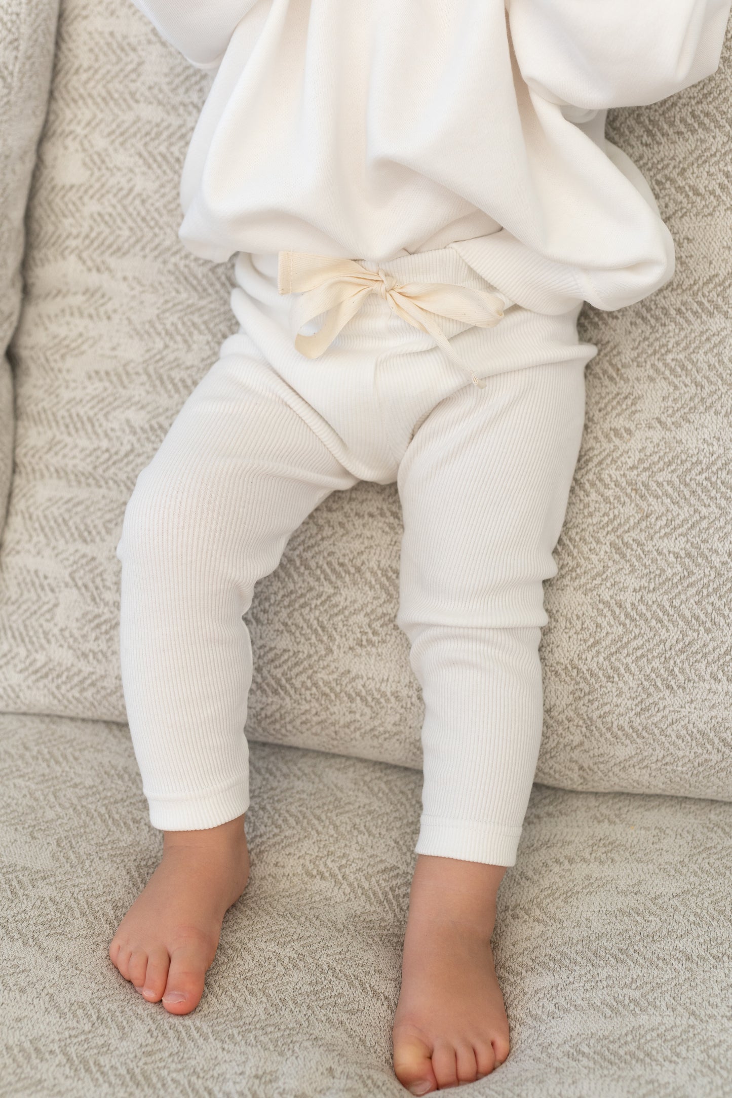 Legginsy ŚMIETANKOWE