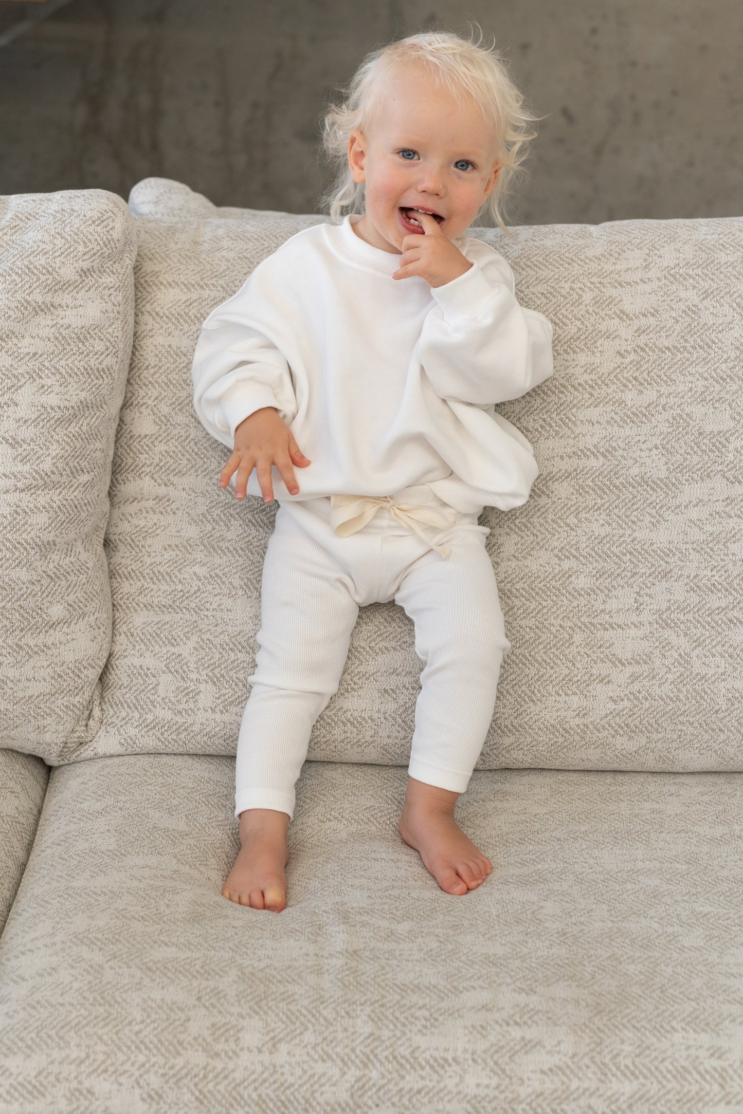 Legginsy ŚMIETANKOWE