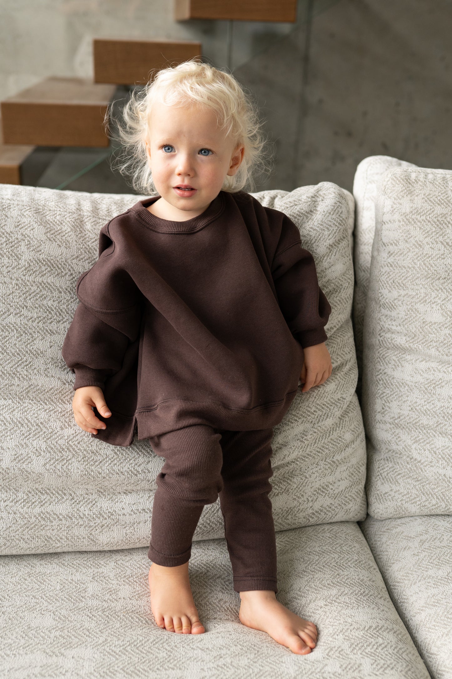 BLUZA OVERSIZE CZEKOLADA