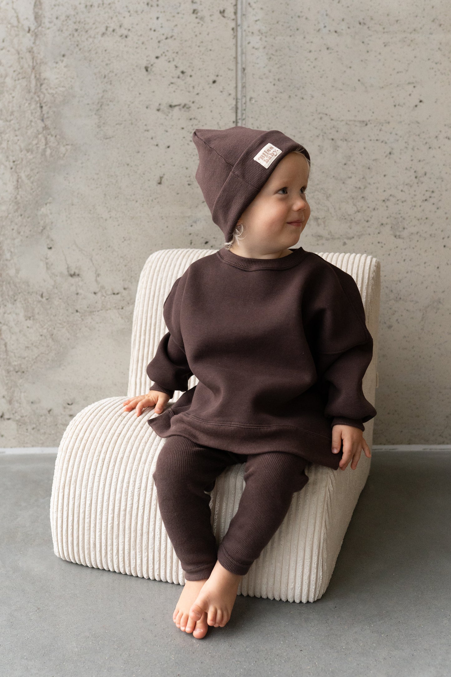BLUZA OVERSIZE CZEKOLADA
