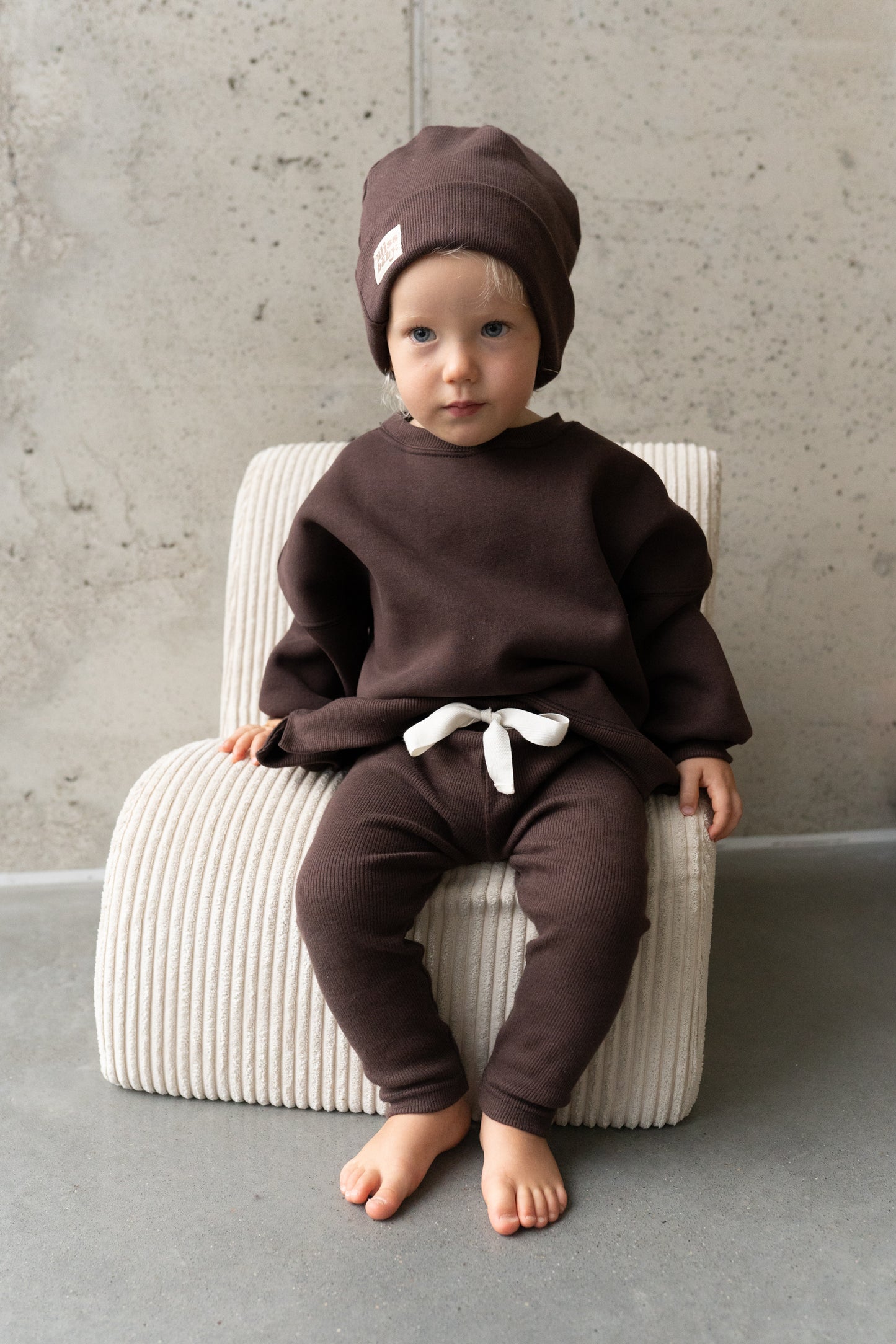 BLUZA OVERSIZE CZEKOLADA