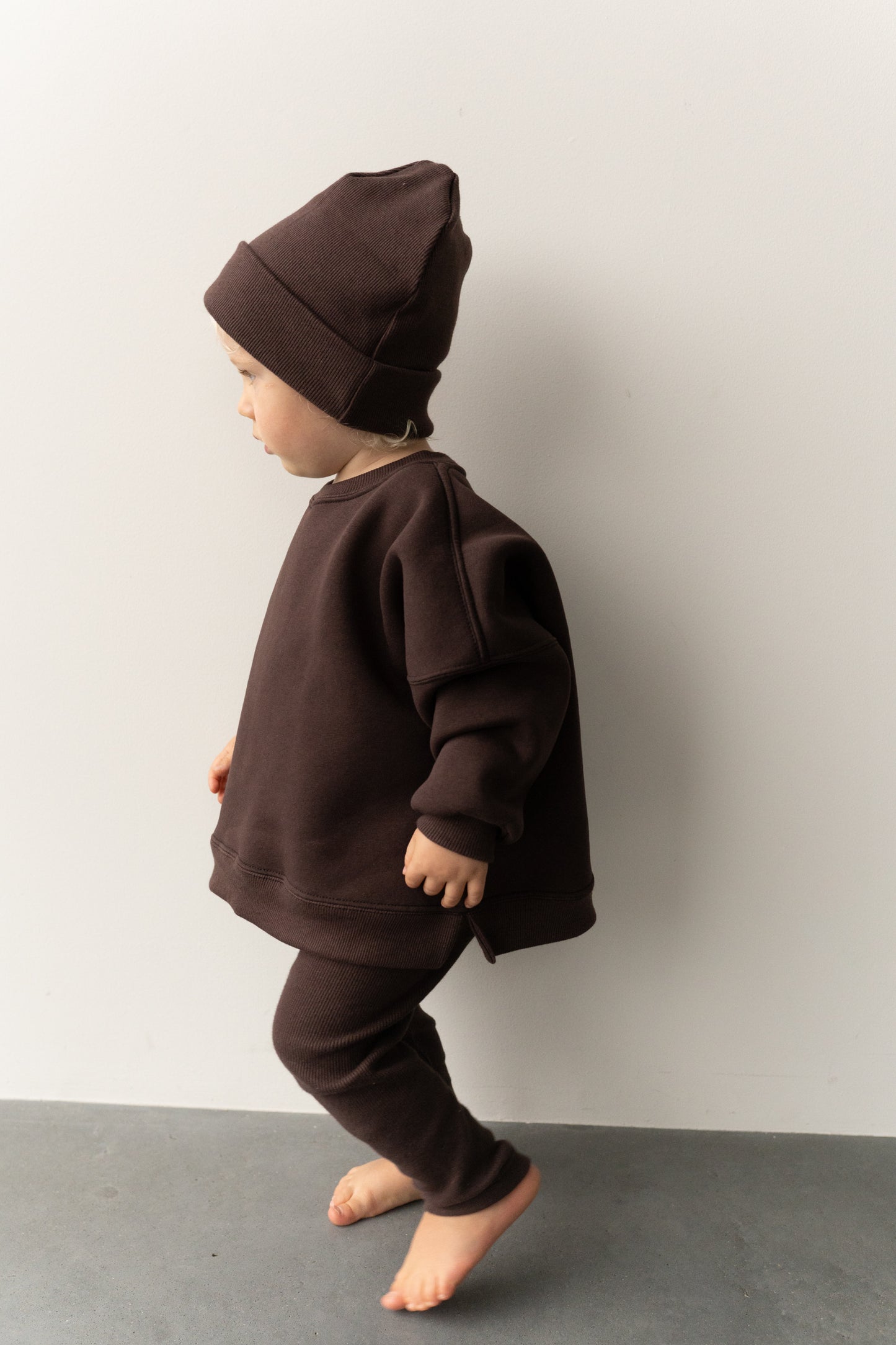 BLUZA OVERSIZE CZEKOLADA