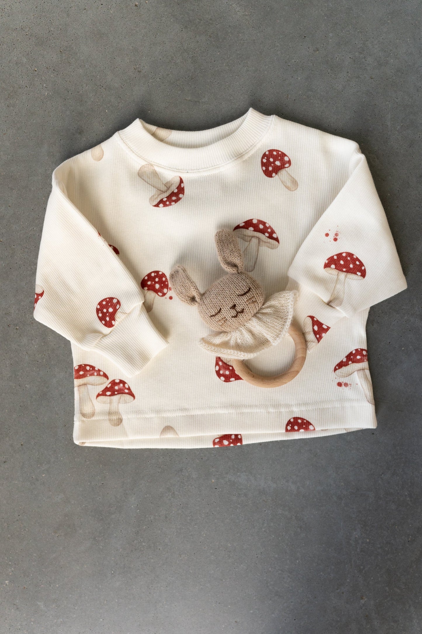 Bluza prążkowana oversize GRZYBKI