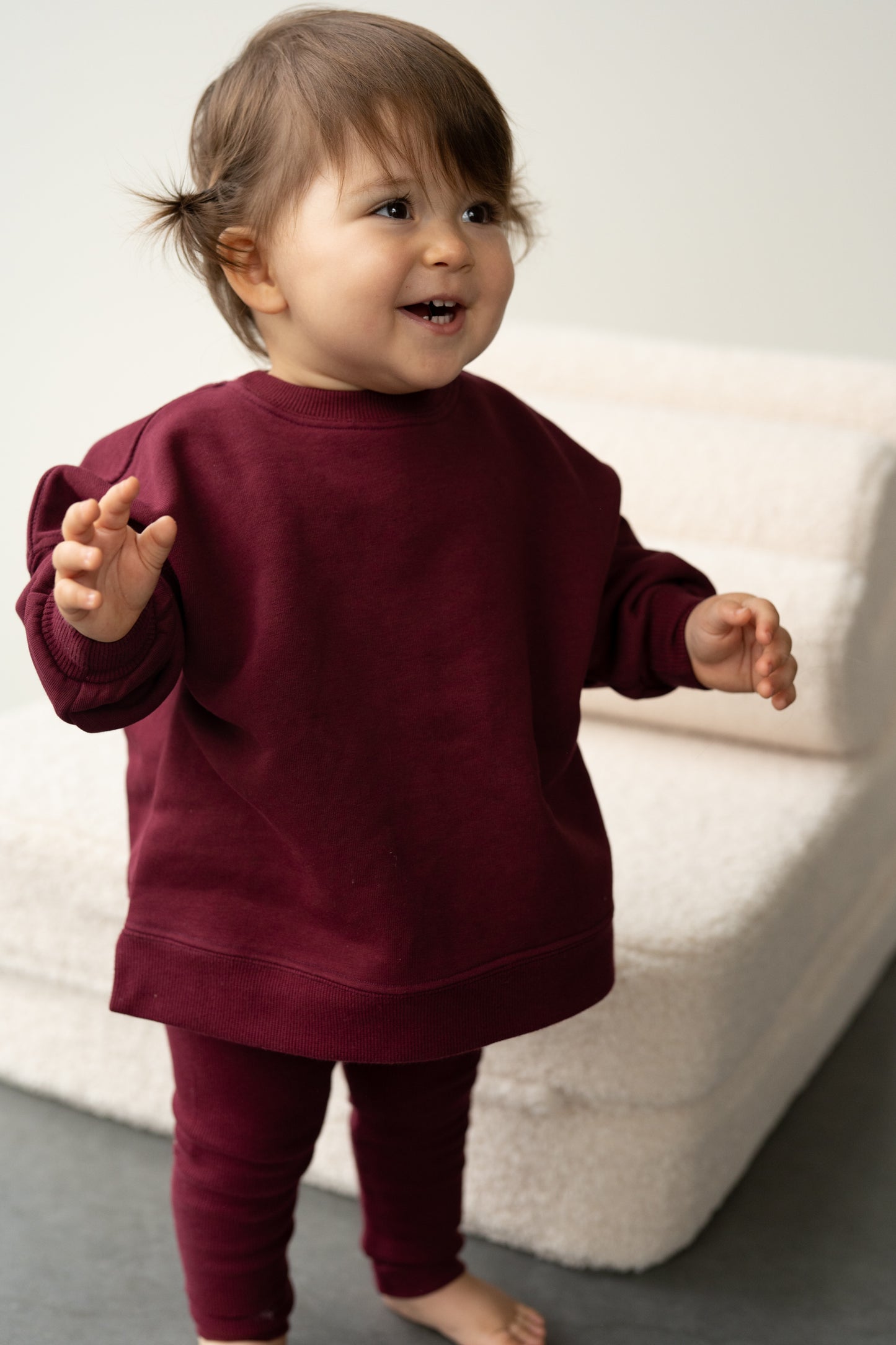 BLUZA OVERSIZE BORDO