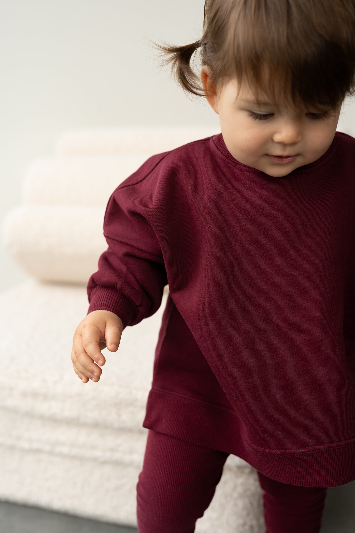 BLUZA OVERSIZE BORDO