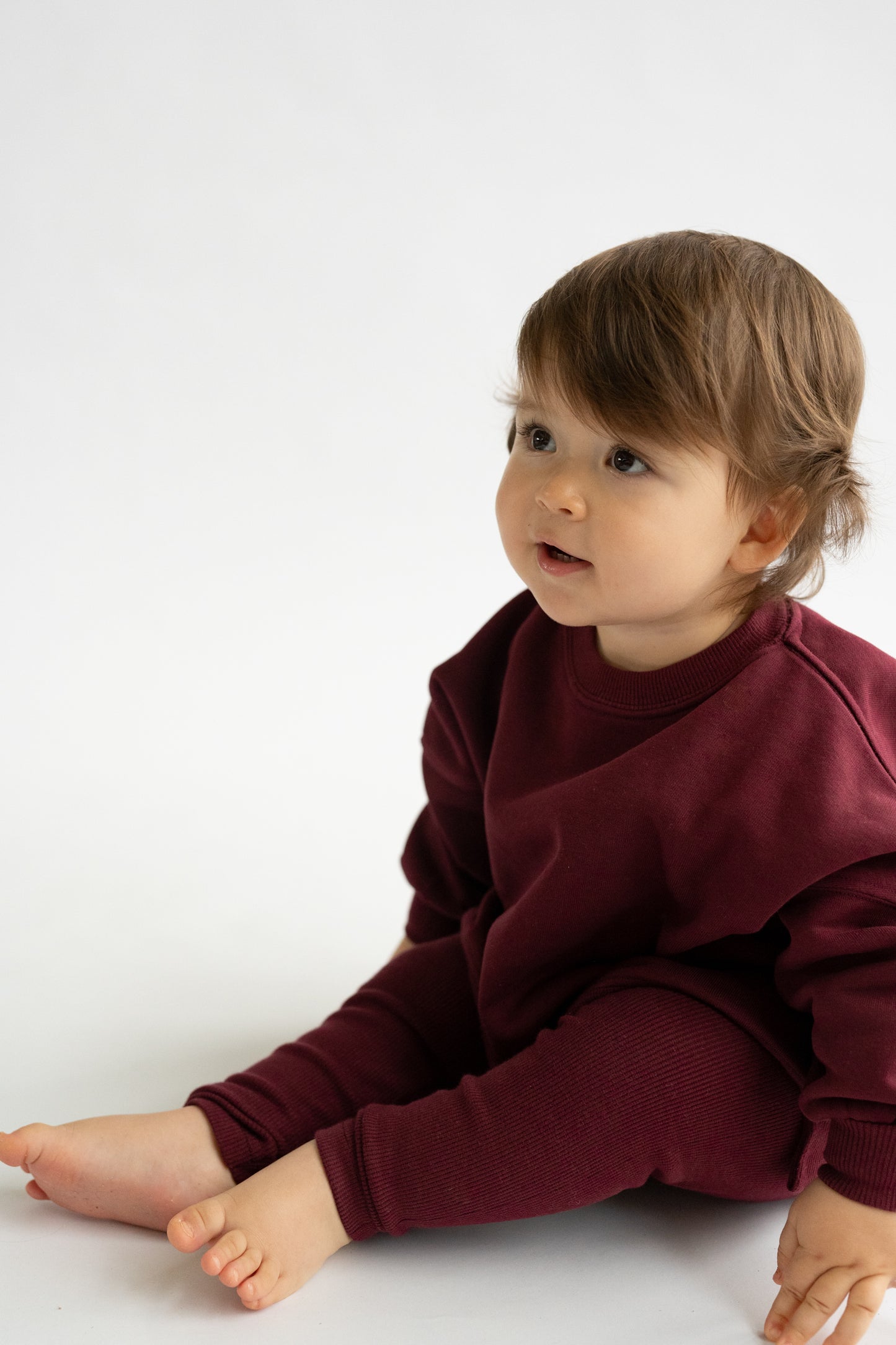 BLUZA OVERSIZE BORDO