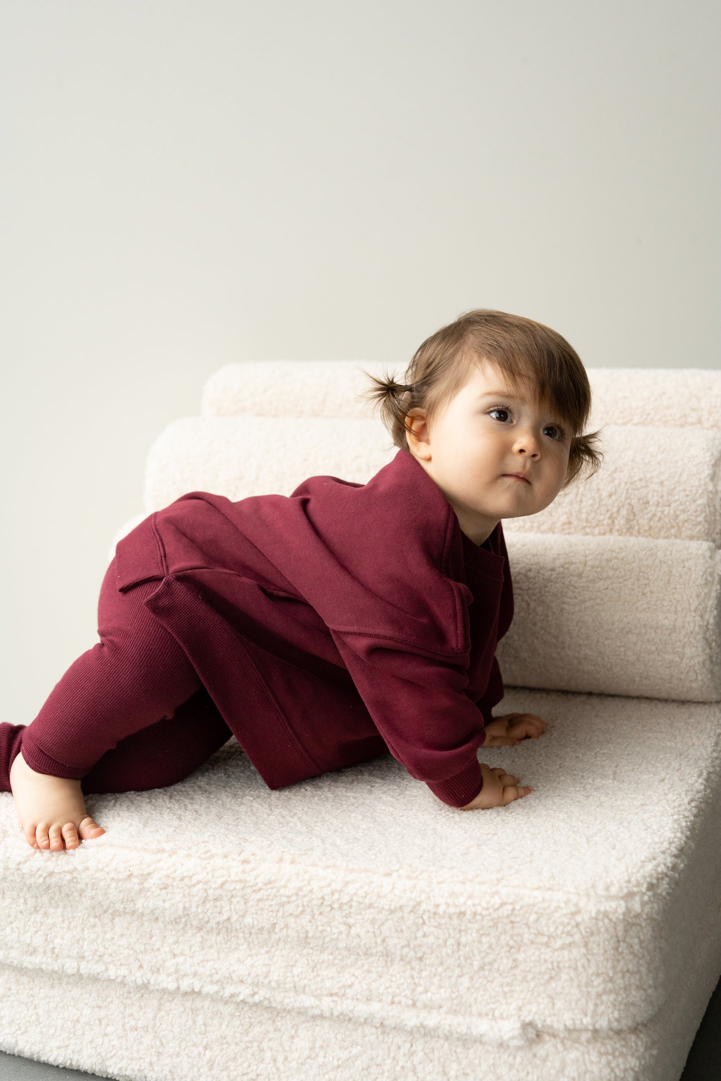 BLUZA OVERSIZE BORDO