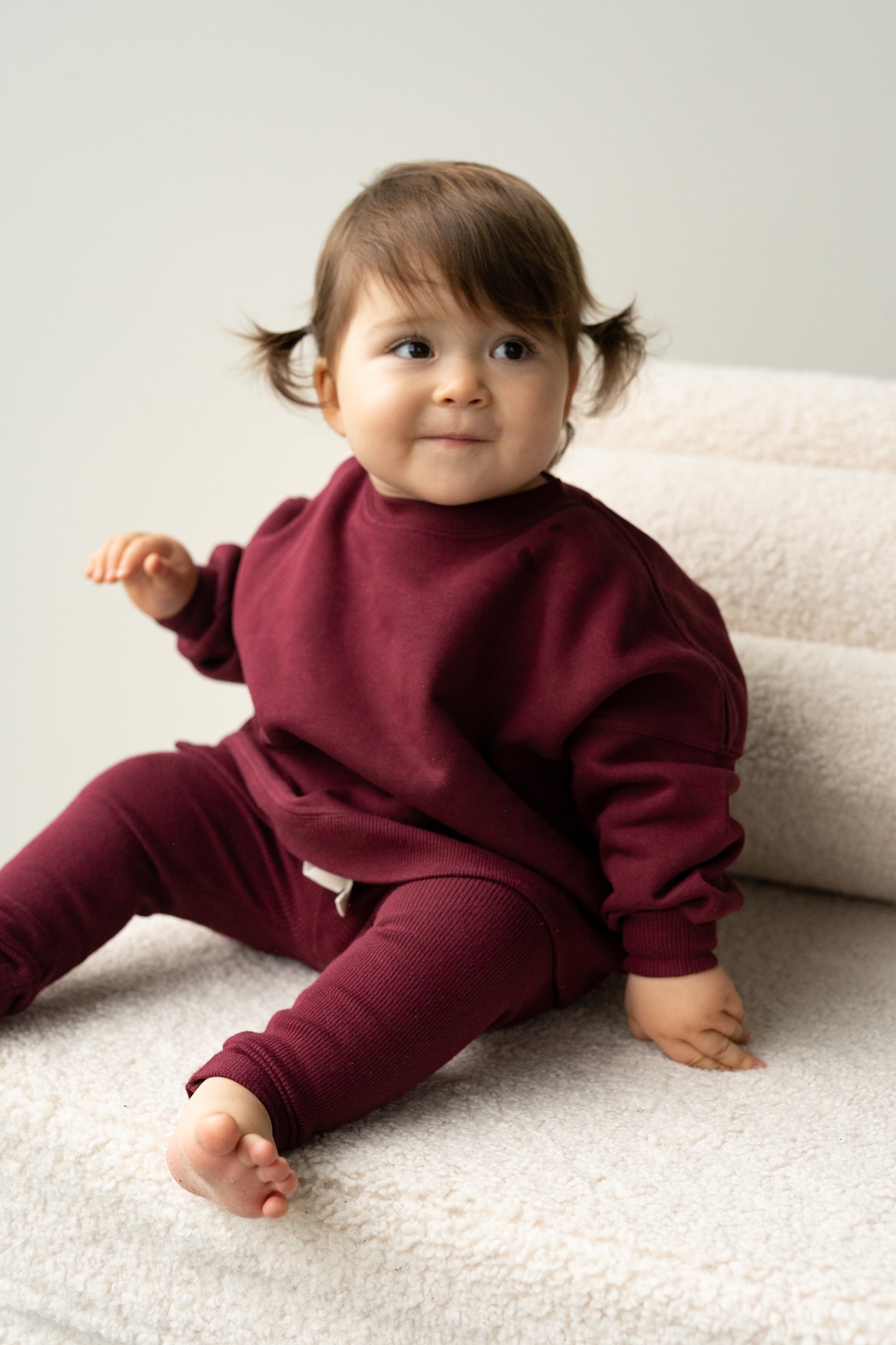 BLUZA OVERSIZE BORDO