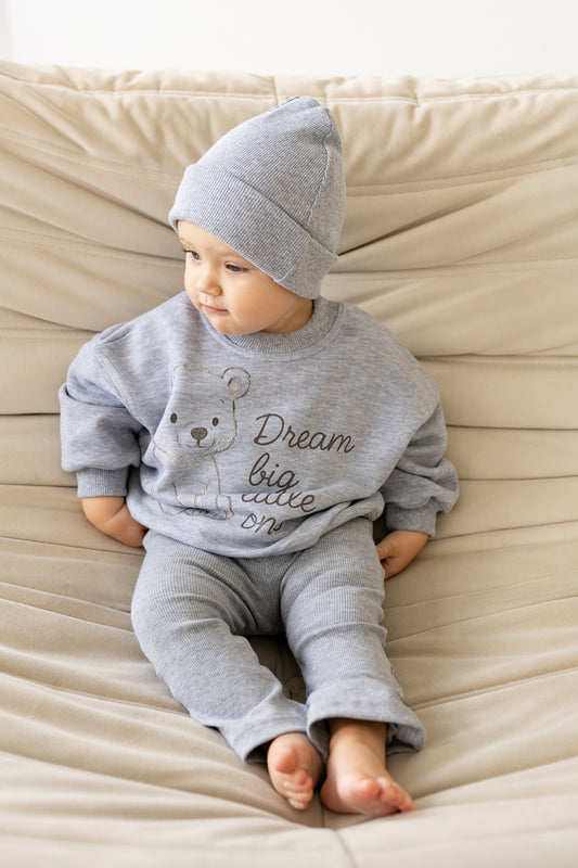 Bluza oversize SZARA MIŚ