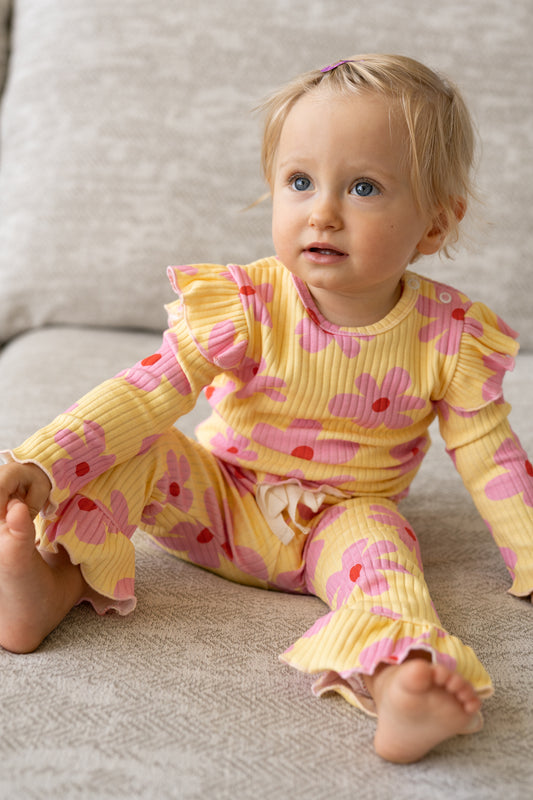 Legginsy z falbanką FLOWER POWER BUTTER