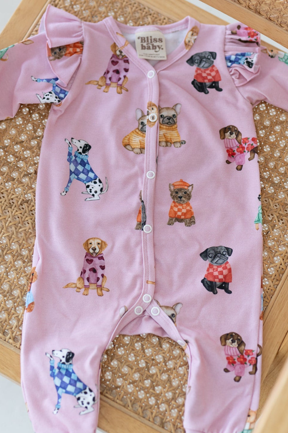 Pajacyk na napy PINK PUPPY