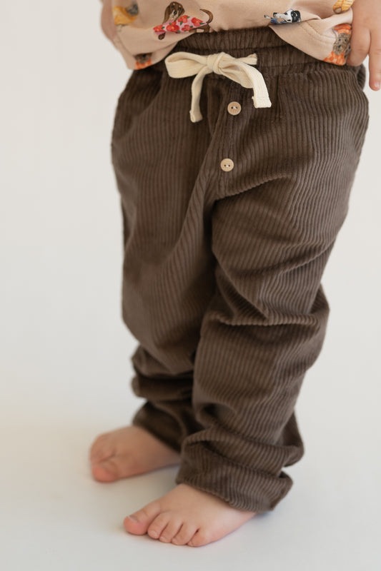 Spodnie sztruksowe ESPRESSO w stylu loose fit