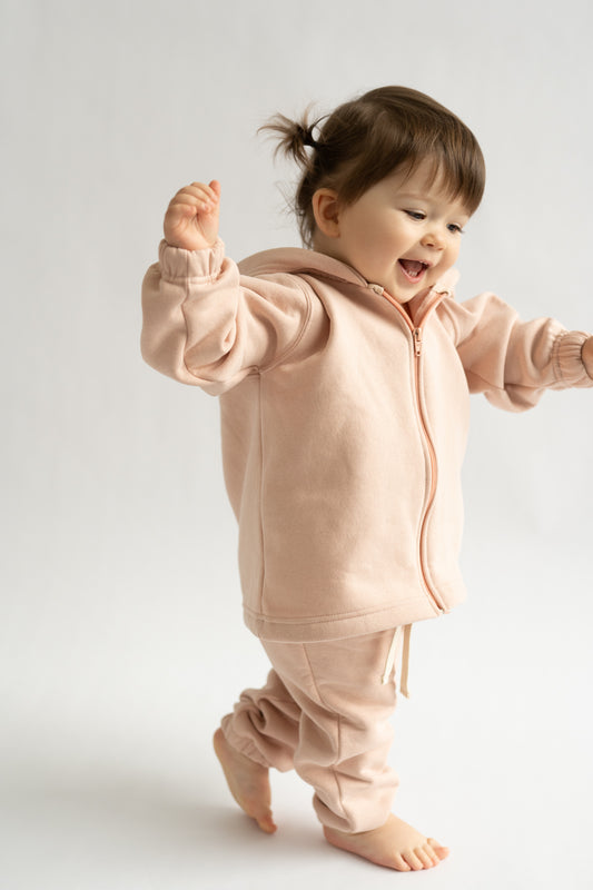 Bluza na zamek BRZOSKWINKA