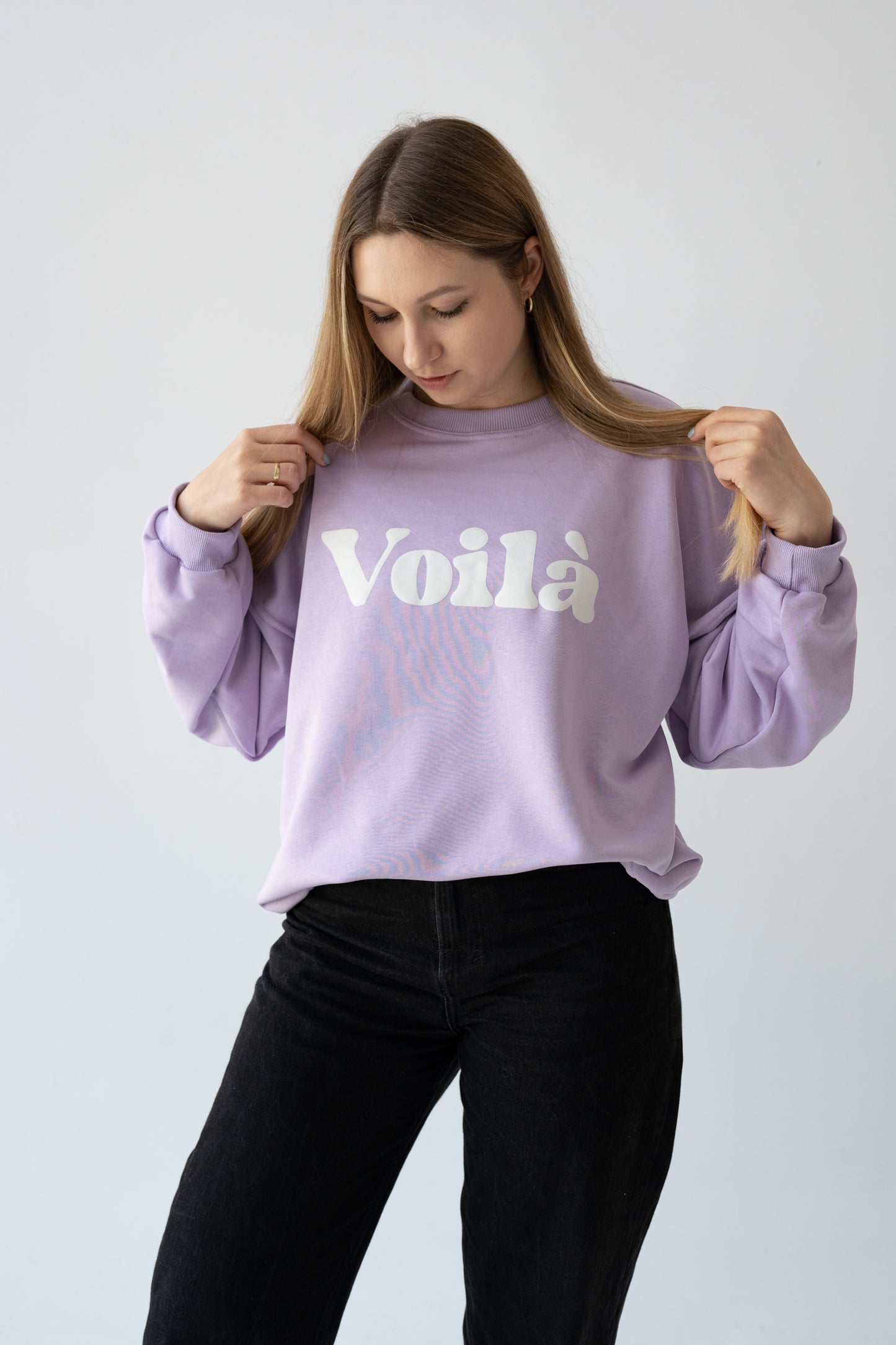 BLUZA OVERSIZE VOILA LILA