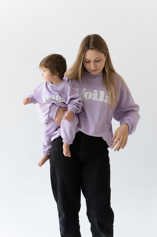 BLUZA OVERSIZE VOILA LILA