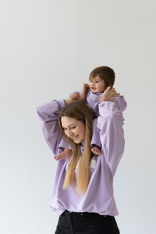 BLUZA OVERSIZE VOILA LILA