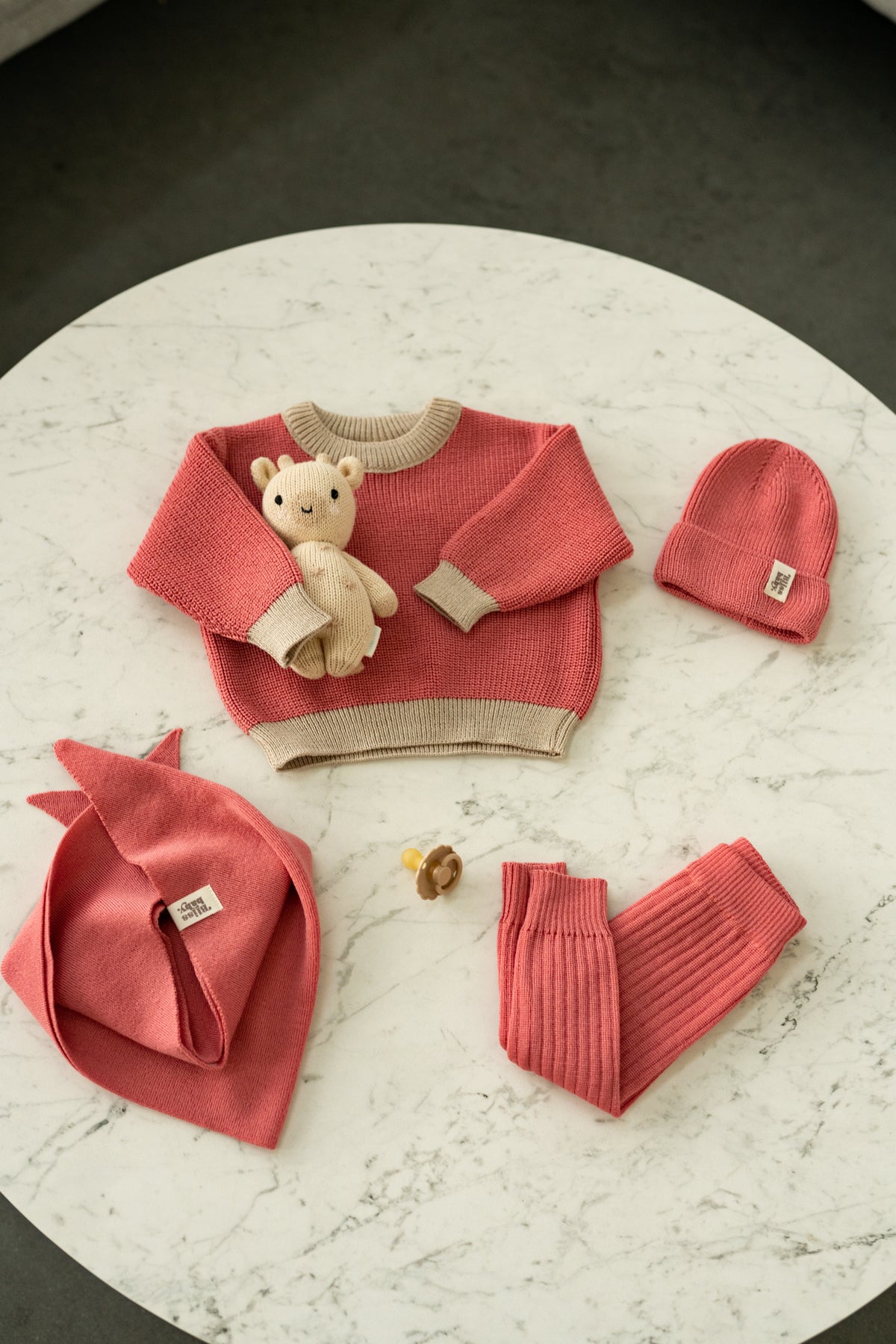 Legginsy merino RASPBERRY