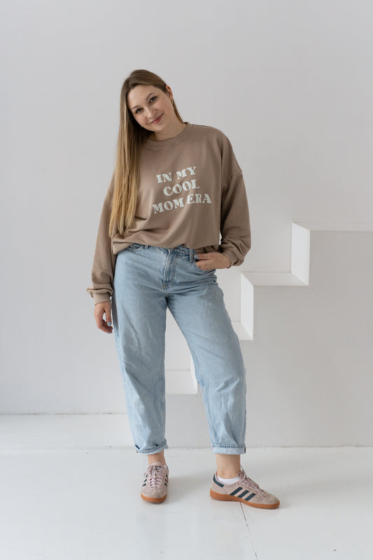 BLUZA OVERSIZE MOM ERA BEŻ