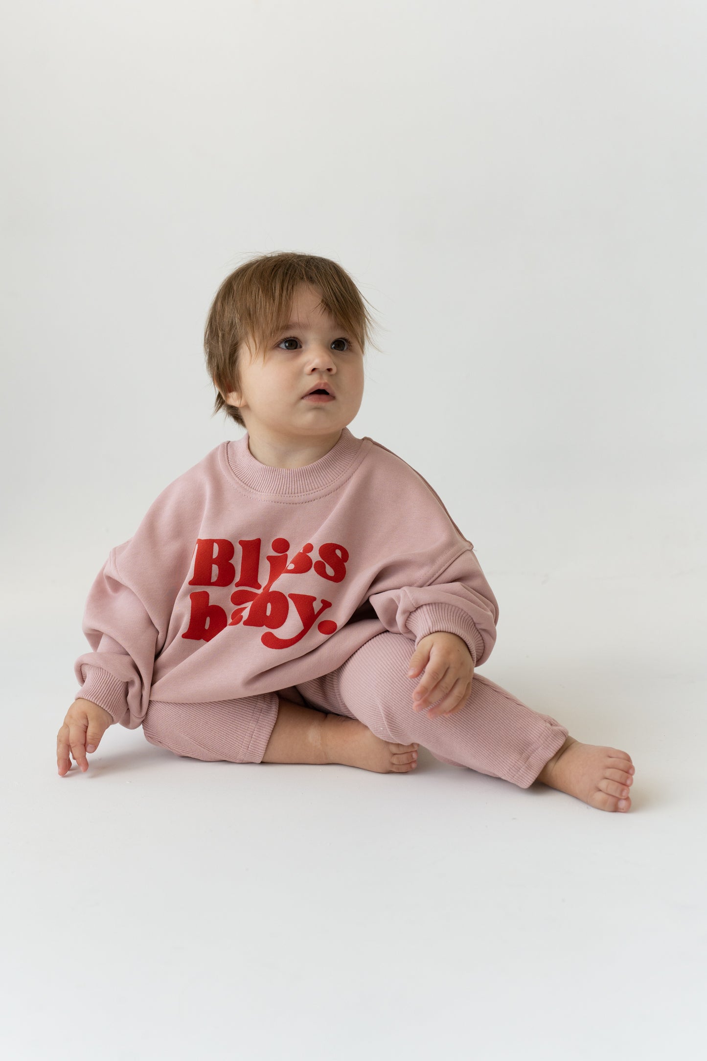 BLUZA OVERSIZE BLISSBABY RÓŻ