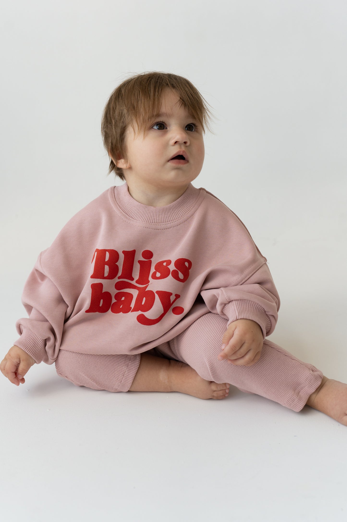 BLUZA OVERSIZE BLISSBABY RÓŻ