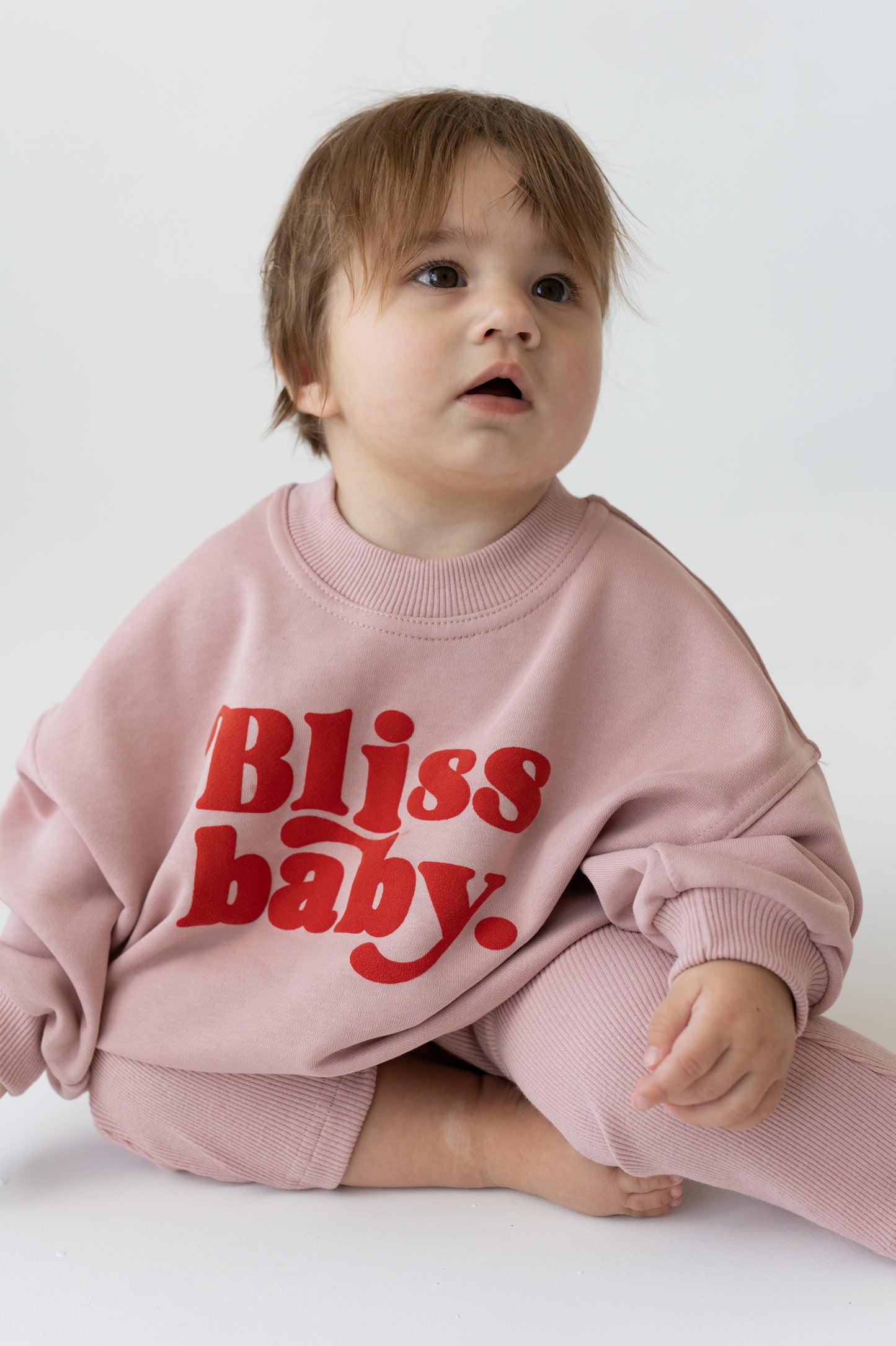 BLUZA OVERSIZE BLISSBABY RÓŻ