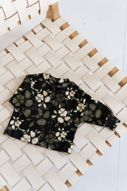 Bluza prążkowana oversize RÓŻE CZARNE