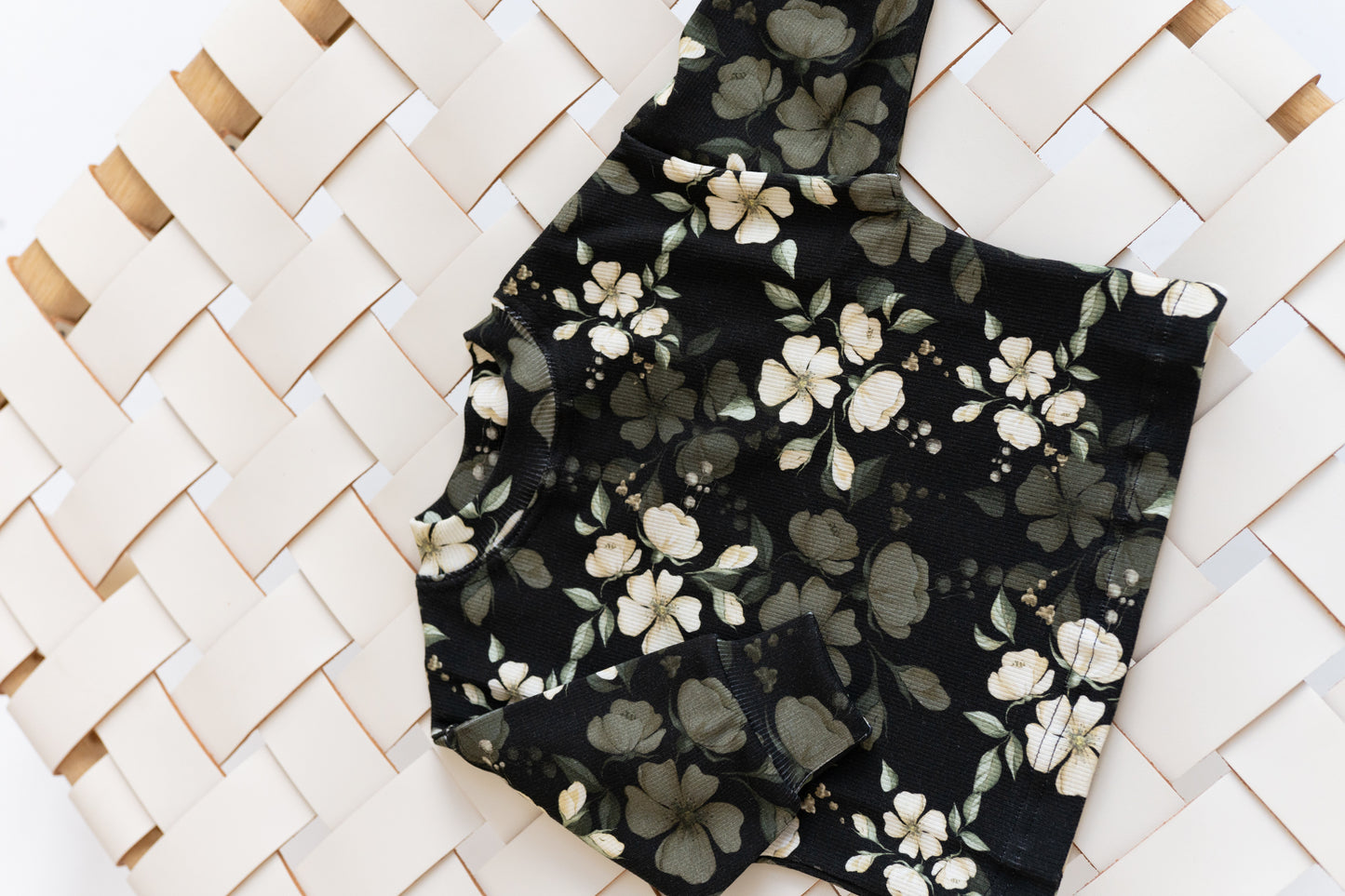 Bluza prążkowana oversize RÓŻE CZARNE