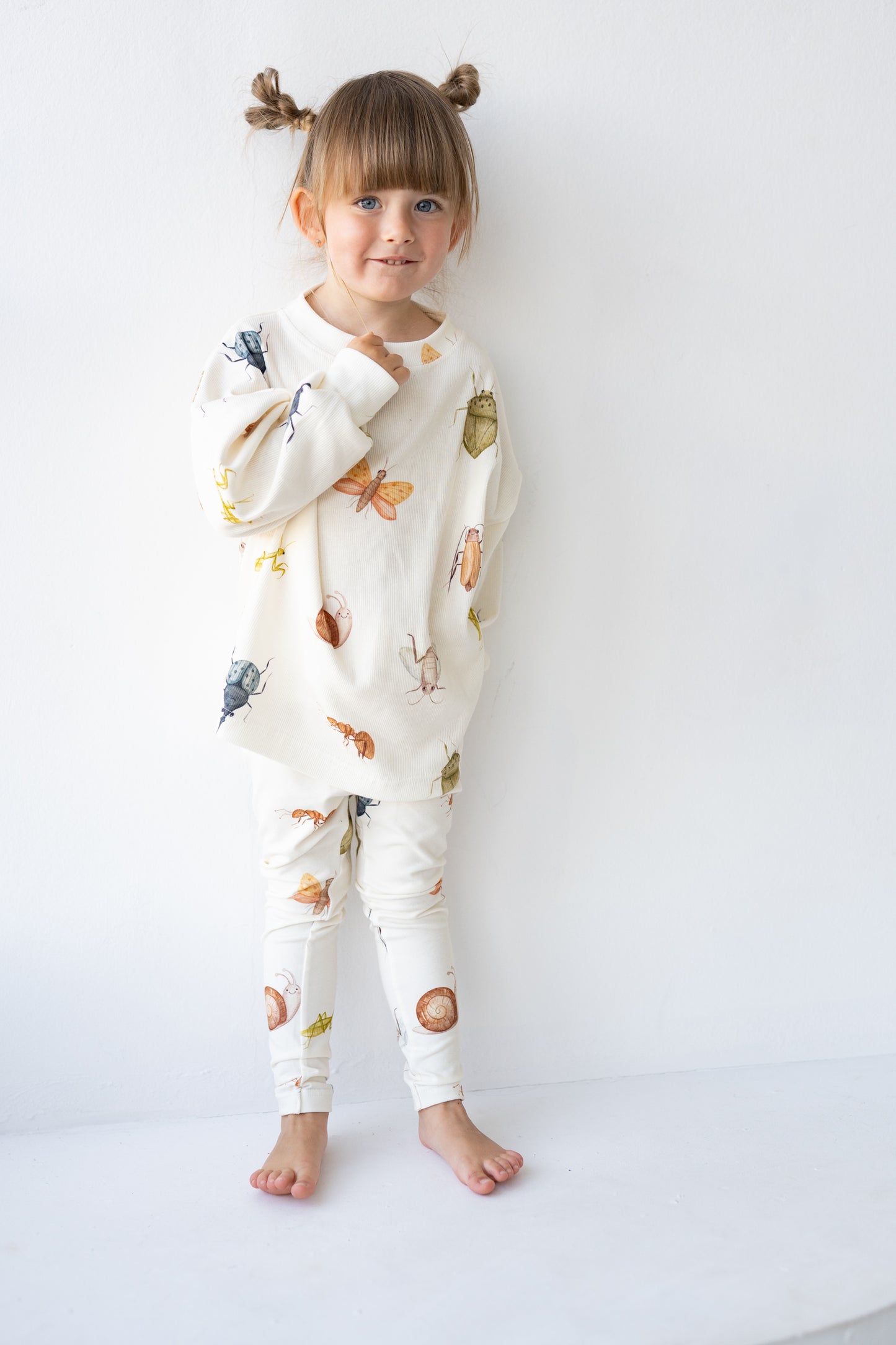 Bluza prążkowana oversize ROBACZKI