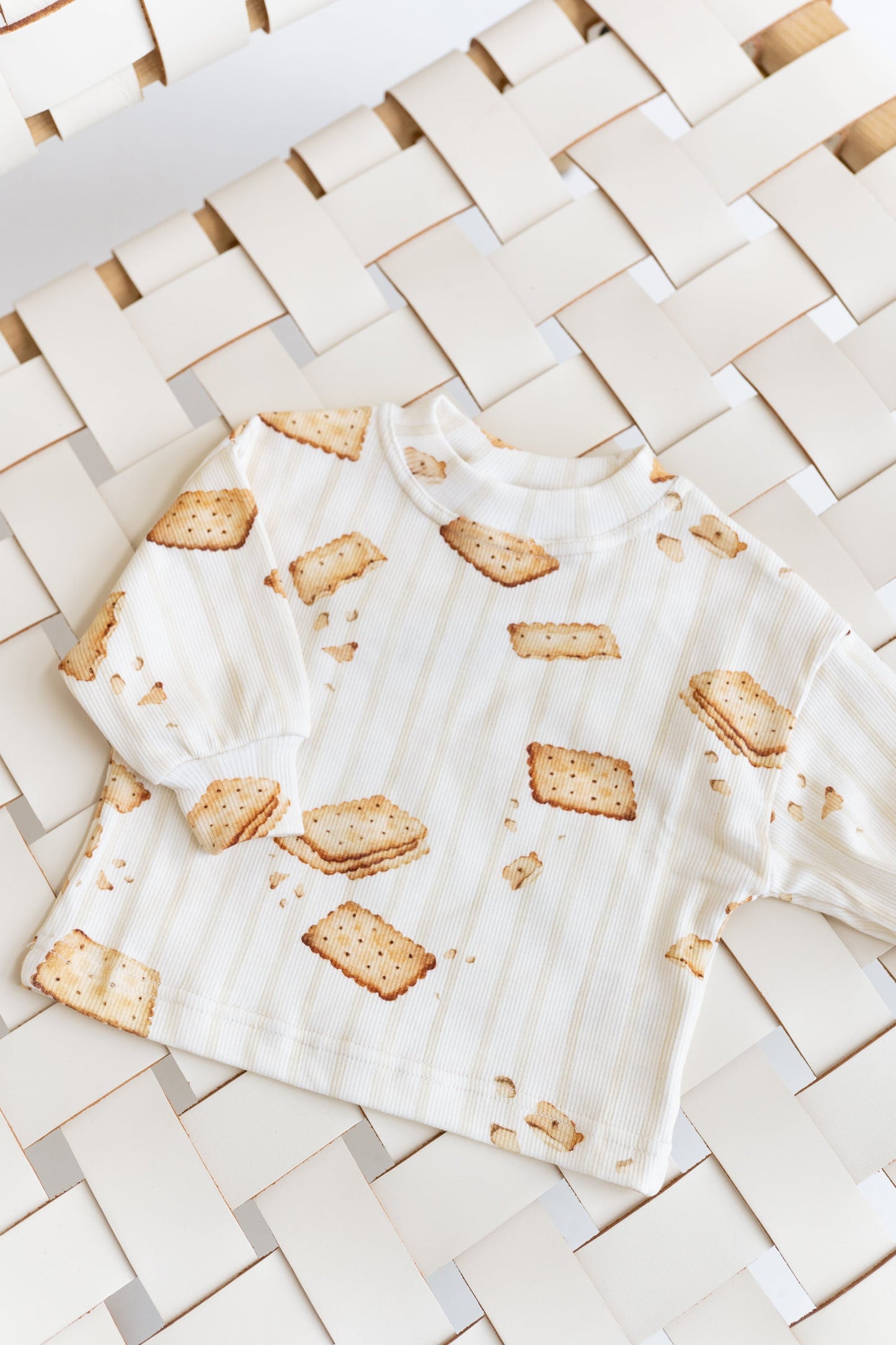 Bluza prążkowana oversize HERBATNIKI