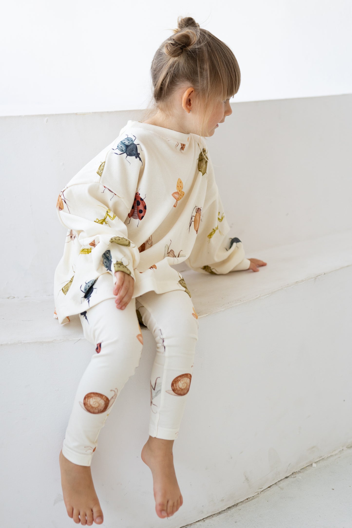Bluza prążkowana oversize ROBACZKI