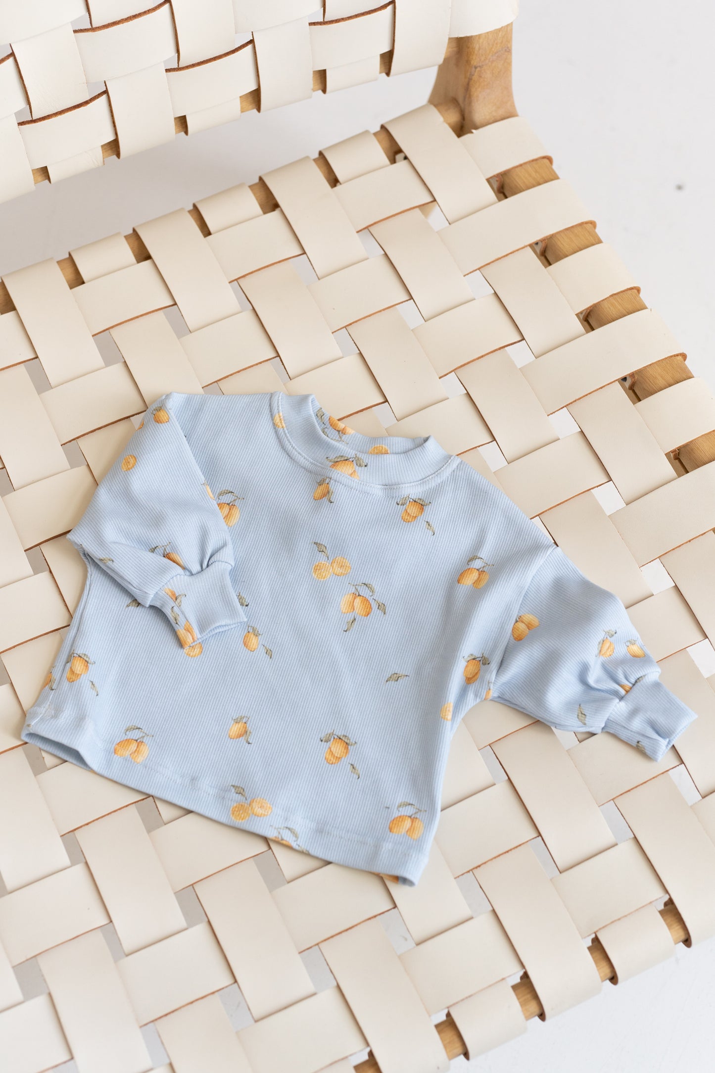 Bluza prążkowana oversize CYTRYNKI