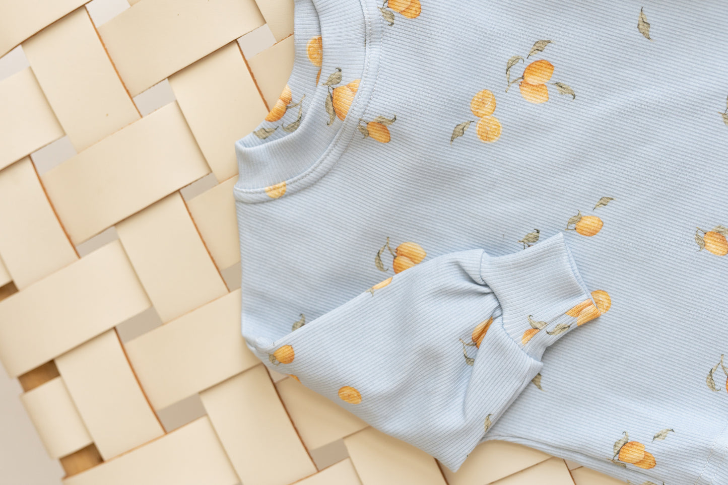 Bluza prążkowana oversize CYTRYNKI