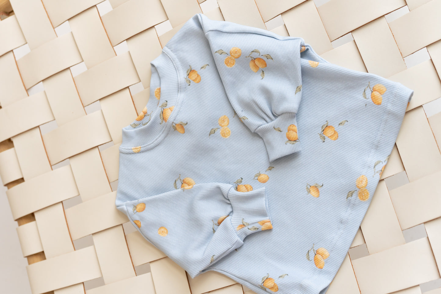Bluza prążkowana oversize CYTRYNKI