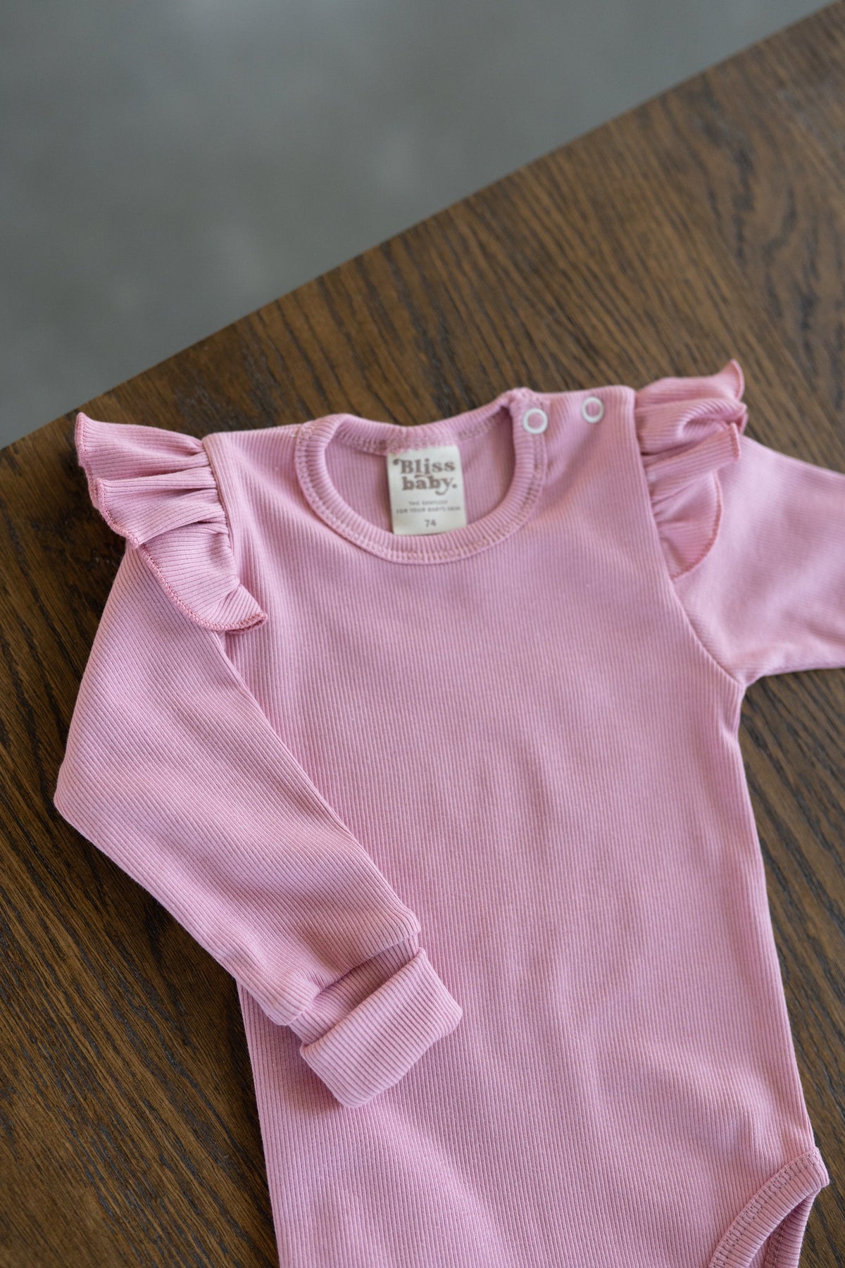 Body OLD PINK z falbanką