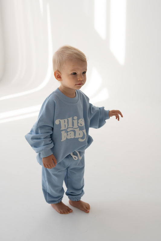 BLUZA OVERSIZE BLISSBABY BŁĘKIT