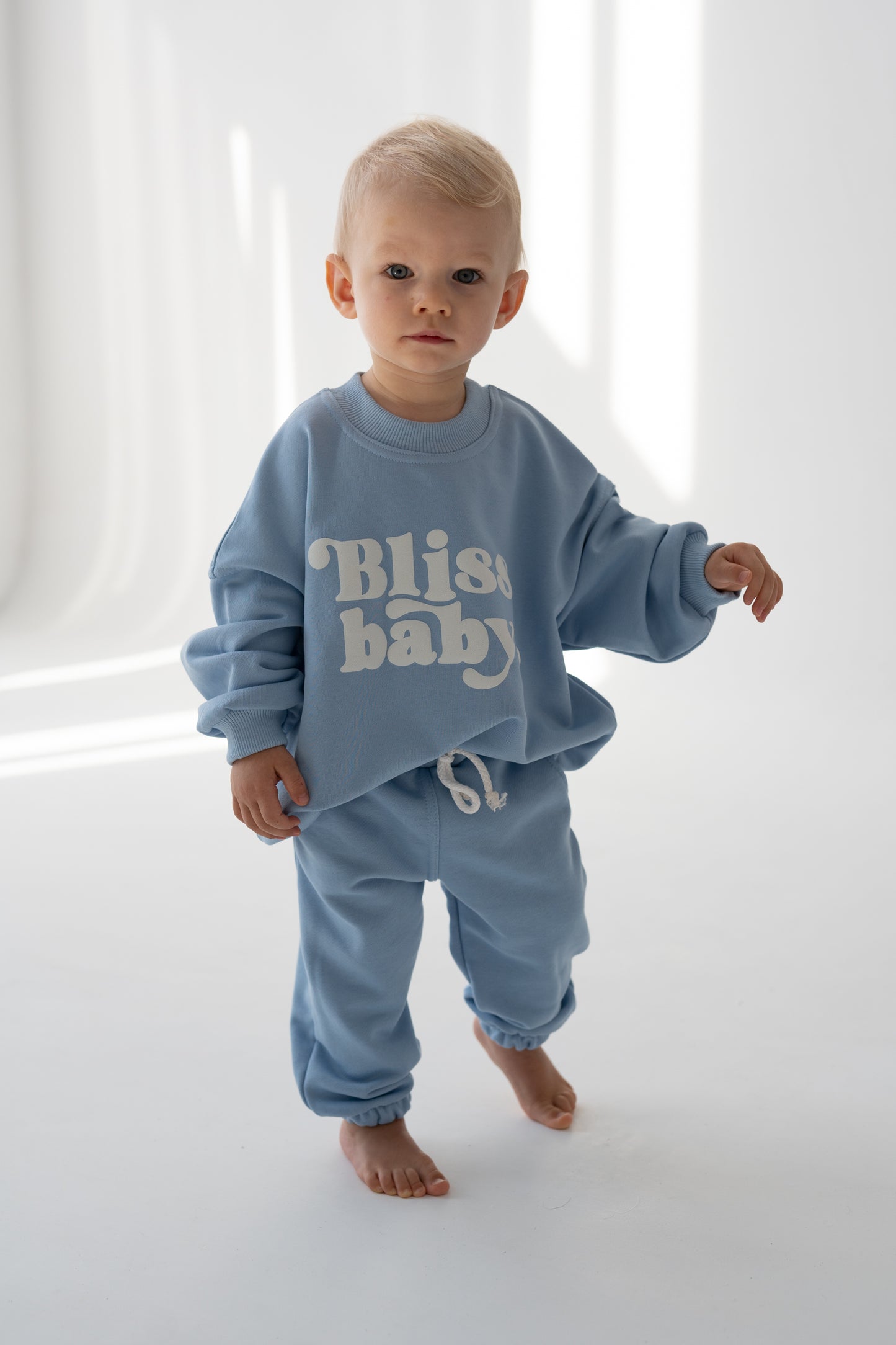 BLUZA OVERSIZE BLISSBABY BŁĘKIT