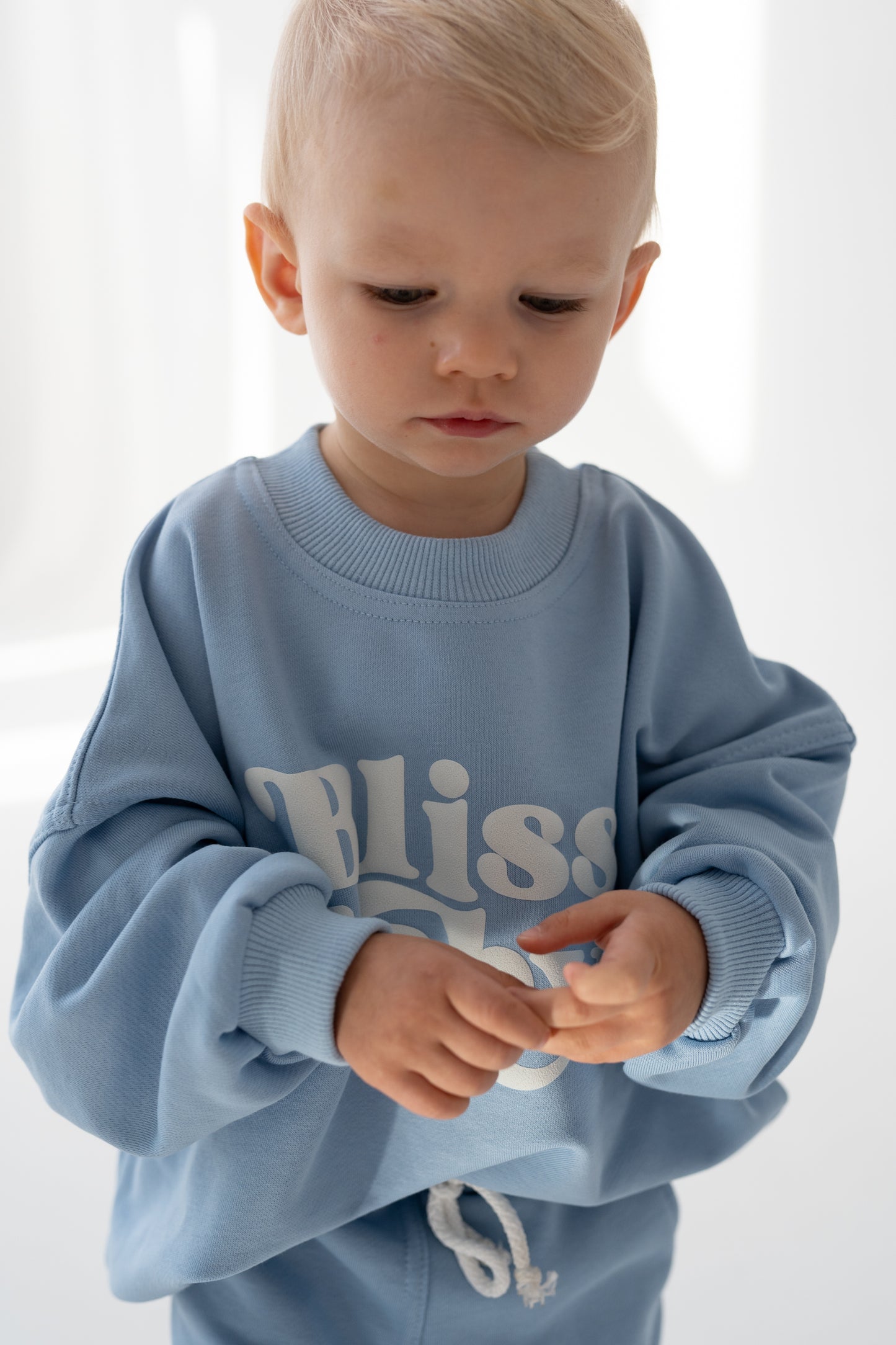 BLUZA OVERSIZE BLISSBABY BŁĘKIT