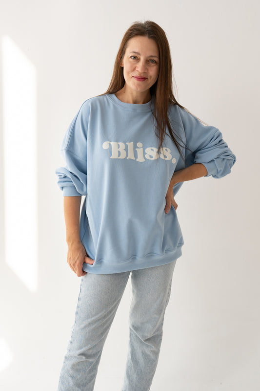 BLUZA OVERSIZE BLISS BŁĘKIT