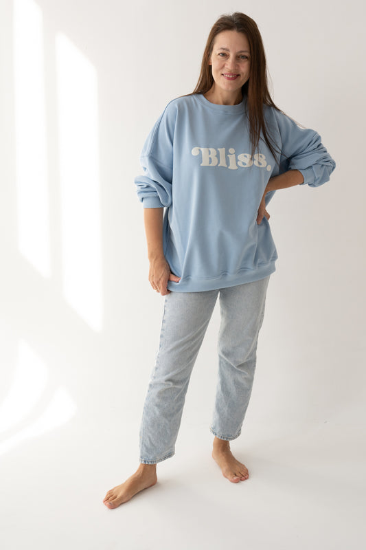 BLUZA OVERSIZE BLISS BŁĘKIT
