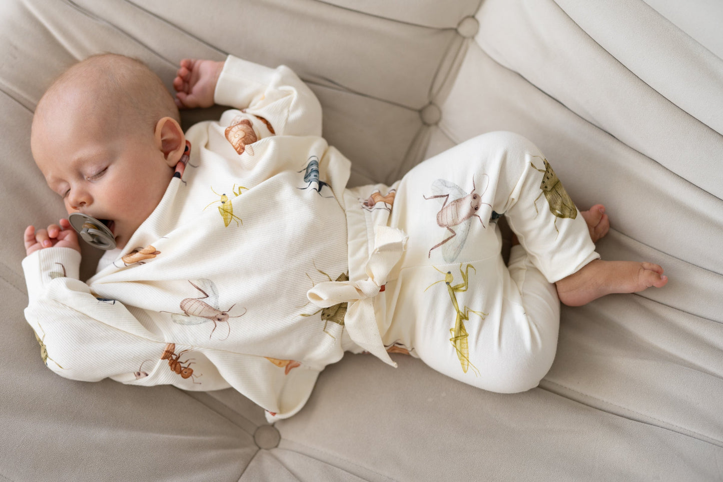 Bluza prążkowana oversize ROBACZKI