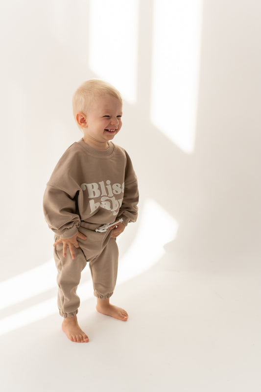 BLUZA OVERSIZE BLISSBABY BEŻ
