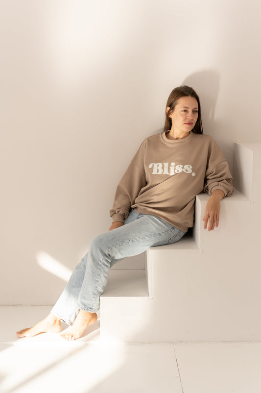 BLUZA OVERSIZE BLISS BEŻ