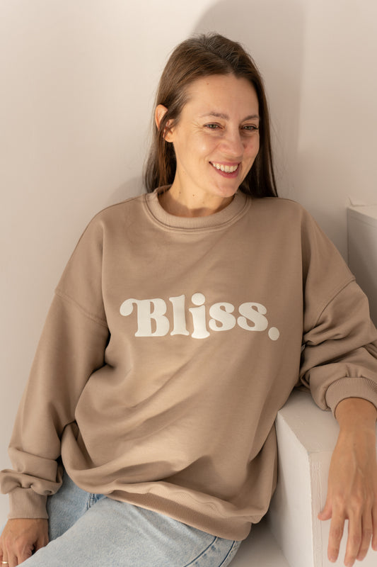BLUZA OVERSIZE BLISS BEŻ